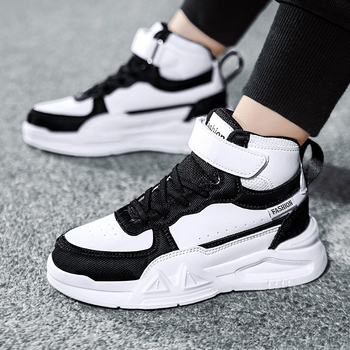 Χονδρικά παιδικά παπούτσια σανίδας 2024 φθινόπωρο νέα μεγάλα παιδικά μοντέρνα casual λευκά παπούτσια για αγόρια και κορίτσια ελαφριά παπούτσια σανίδας με μαλακό πάτο