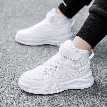 Χονδρικά παιδικά παπούτσια σανίδας 2024 φθινόπωρο νέα μεγάλα παιδικά μοντέρνα casual λευκά παπούτσια για αγόρια και κορίτσια ελαφριά παπούτσια σανίδας με μαλακό πάτο