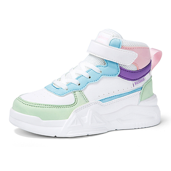 Χονδρικά παιδικά παπούτσια σανίδας 2024 φθινόπωρο νέα μεγάλα παιδικά μοντέρνα casual λευκά παπούτσια για αγόρια και κορίτσια ελαφριά παπούτσια σανίδας με μαλακό πάτο