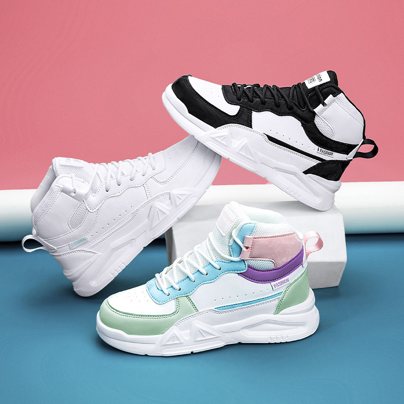 Търговия на едро на детски обувки за дъска, есен 2024, нови големи детски модни ежедневни бели обувки за момчета и момичета, леки обувки за дъска с меко дъно