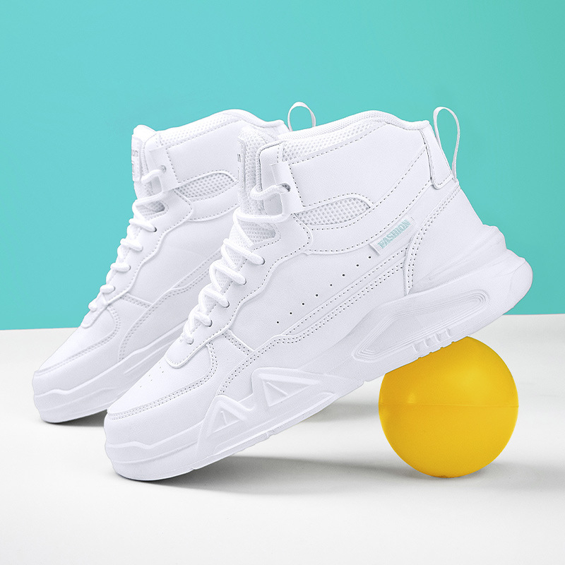 Търговия на едро на детски обувки за дъска, есен 2024, нови големи детски модни ежедневни бели обувки за момчета и момичета, леки обувки за дъска с меко дъно