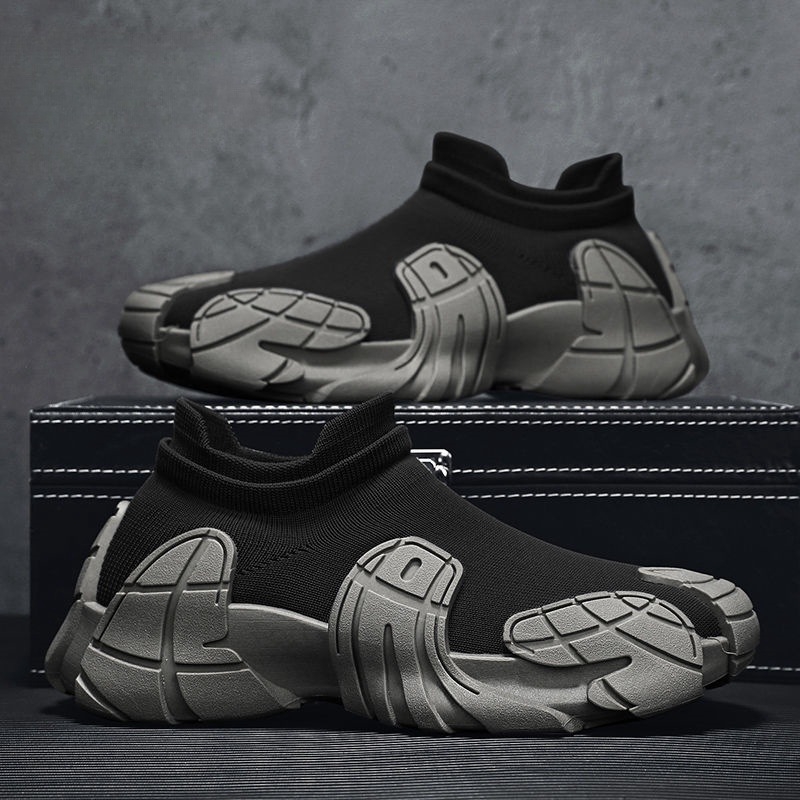 Pantofi sport pentru bărbați, de primăvară, noi, țesute zburătoare, respirabile, pentru bărbați, adidași pentru exterior, șosete casual de zi cu zi, gură, pantofi pentru bărbați, comerț exterior, mărime plus