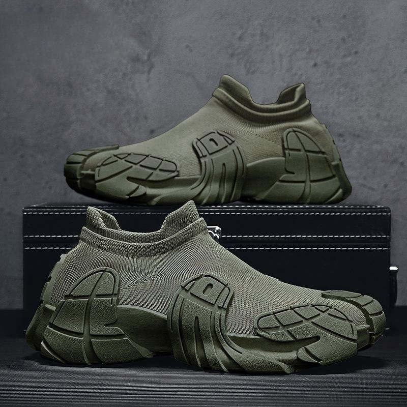 Pantofi sport pentru bărbați, de primăvară, noi, țesute zburătoare, respirabile, pentru bărbați, adidași pentru exterior, șosete casual de zi cu zi, gură, pantofi pentru bărbați, comerț exterior, mărime plus