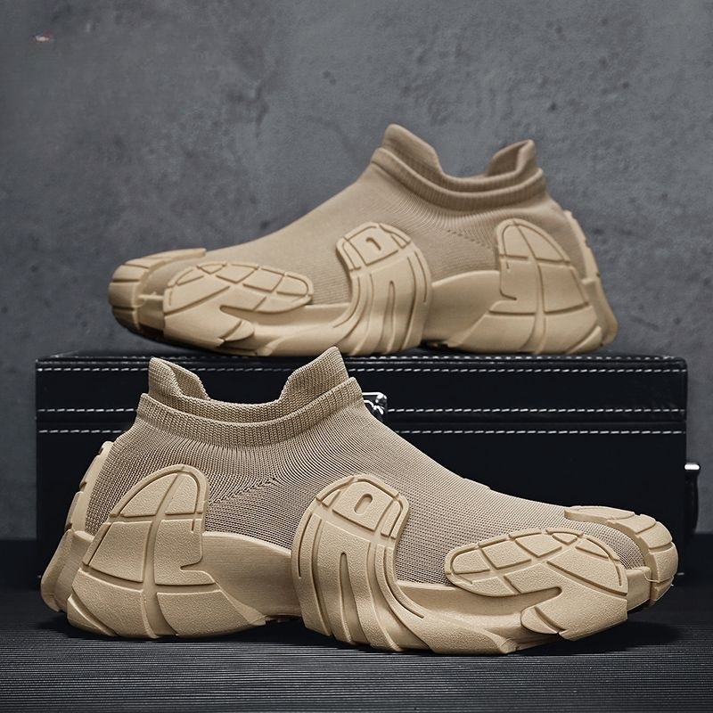 Pantofi sport pentru bărbați, de primăvară, noi, țesute zburătoare, respirabile, pentru bărbați, adidași pentru exterior, șosete casual de zi cu zi, gură, pantofi pentru bărbați, comerț exterior, mărime plus