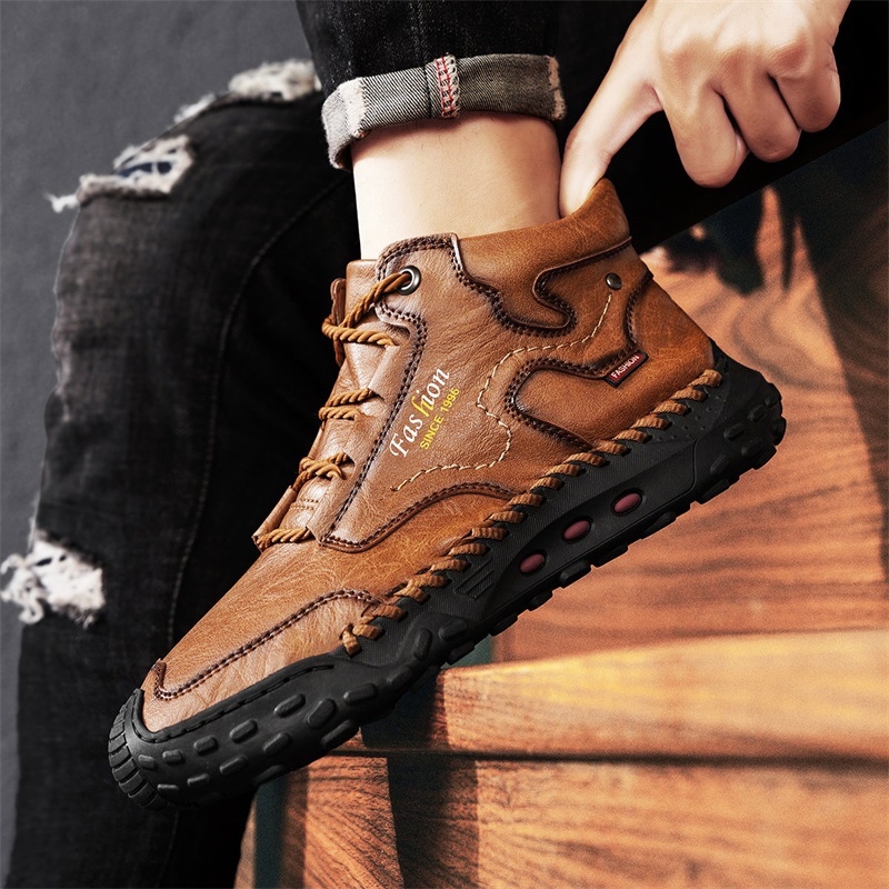 Pantofi sport casual din piele pentru bărbați, antiderapanți, rezistenți la uzură, pentru comerț exterior, toamnă și iarnă, noi, pentru exterior, pantofi pentru bărbați, AliExpress