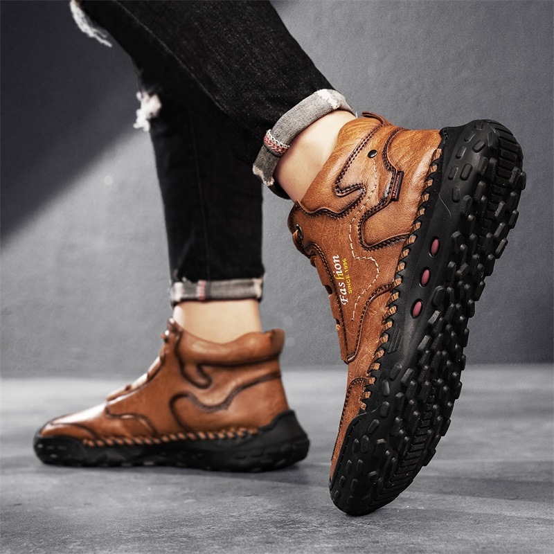 Pantofi sport casual din piele pentru bărbați, antiderapanți, rezistenți la uzură, pentru comerț exterior, toamnă și iarnă, noi, pentru exterior, pantofi pentru bărbați, AliExpress