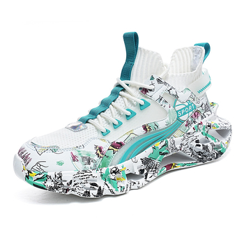 Cezhraničné plus size kórejské módne lietajúce tkanie maskáčové topánky čepele ležérne tenisky bežecké topánky Torre topánky trendy pánske topánky