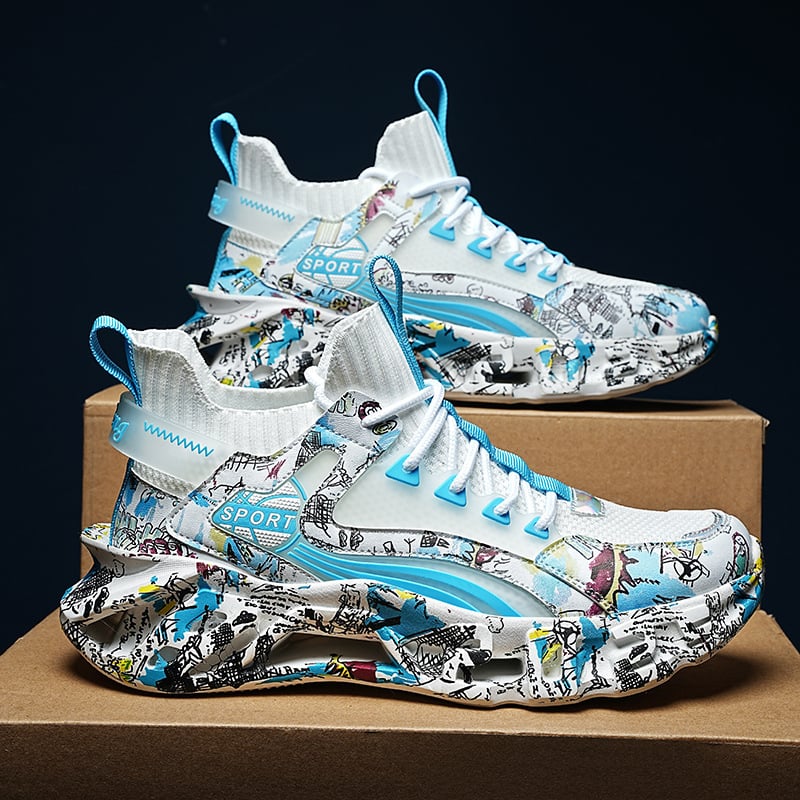 Cezhraničné plus size kórejské módne lietajúce tkanie maskáčové topánky čepele ležérne tenisky bežecké topánky Torre topánky trendy pánske topánky