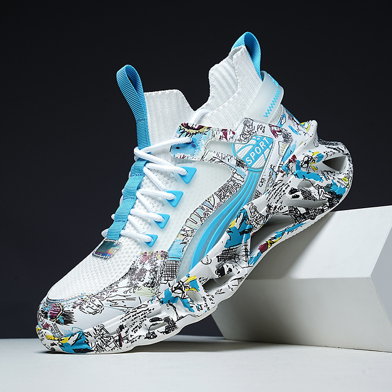 Cezhraničné plus size kórejské módne lietajúce tkanie maskáčové topánky čepele ležérne tenisky bežecké topánky Torre topánky trendy pánske topánky