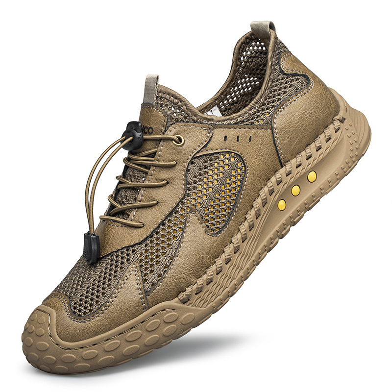 Pantofi sport de vară pentru bărbați, pantofi sport cu talpă moale, respirabili, cu plasă, subțiri, de plasă, pentru exterior