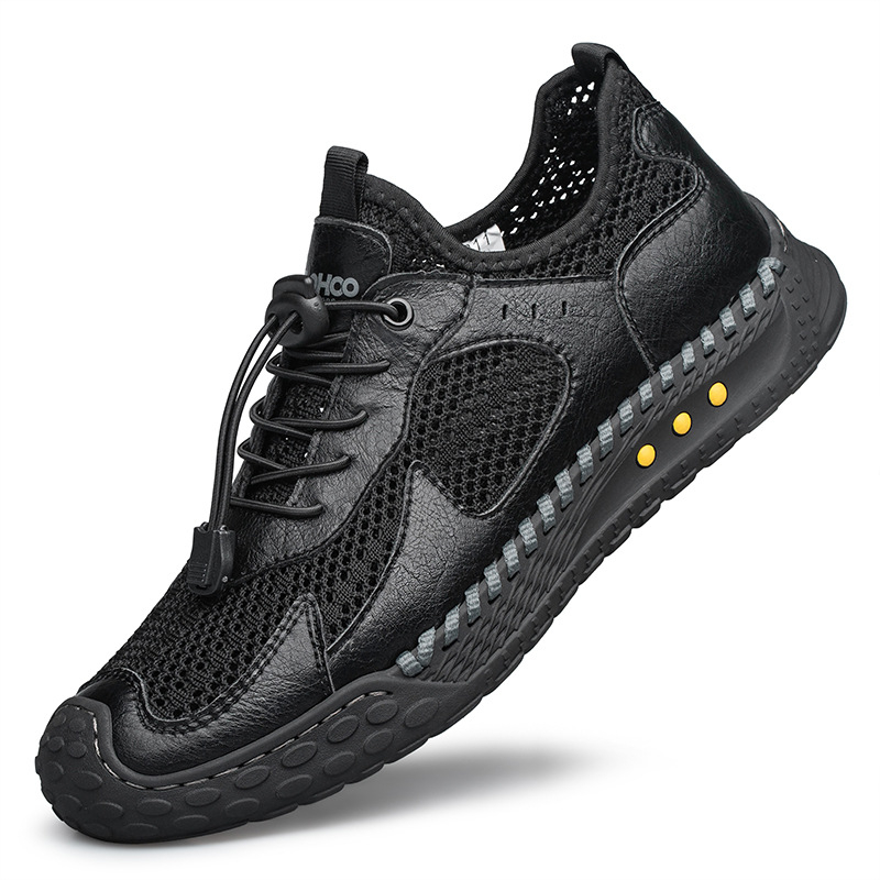 Pantofi sport de vară pentru bărbați, pantofi sport cu talpă moale, respirabili, cu plasă, subțiri, de plasă, pentru exterior