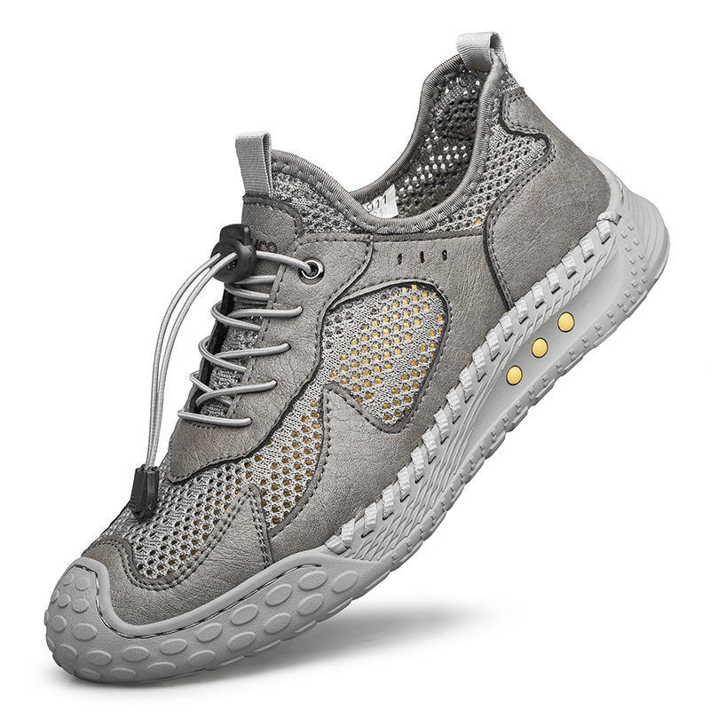 Pantofi sport de vară pentru bărbați, pantofi sport cu talpă moale, respirabili, cu plasă, subțiri, de plasă, pentru exterior