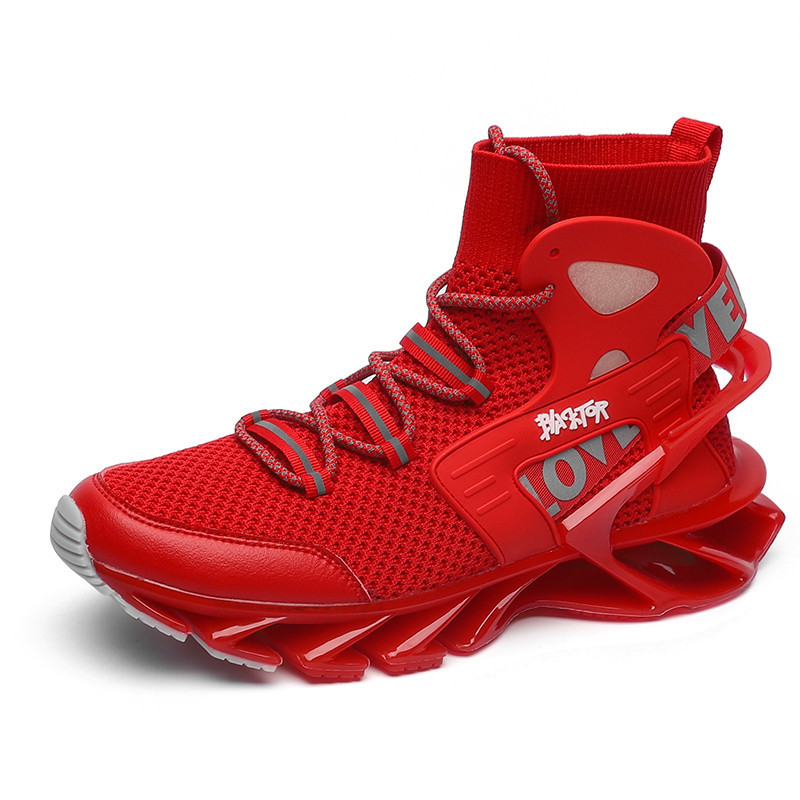 Határokon átnyúló nagy méretű férfi cipők, divatos magasságnövelő cipők, férfi ütéscsillapító futócipők, őszi lélegző vastag talpú puha talpú kosárlabda sportfutócipők