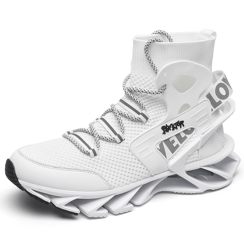 Határokon átnyúló nagy méretű férfi cipők, divatos magasságnövelő cipők, férfi ütéscsillapító futócipők, őszi lélegző vastag talpú puha talpú kosárlabda sportfutócipők