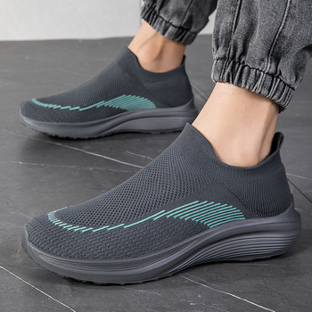 Pantofi sport din plasă țesută pentru primăvara 2024, mărime mare, pantofi casual pentru bărbați, pantofi din plasă, pantofi elastici pentru cupluri, pantofi sport din plasă