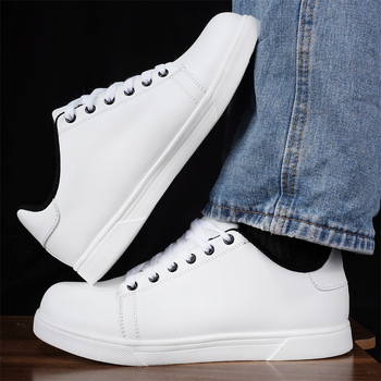 Νέα λευκά παπούτσια Putian για άνδρες και γυναίκες, μοντέρνα παπούτσια με επένδυση από φλις, σε λευκό χρώμα. Μοντέρνα ανδρικά sneaker για όλες τις χρήσεις.
