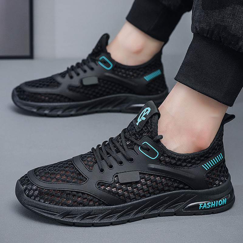 Pantofi sport pentru bărbați cu plasă Explosion, vară, pantofi respirabili, la modă, de vară, subțiri și goale, pantofi casual, pantofi sport, en-gros pentru bărbați