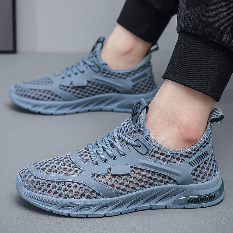 Pantofi sport pentru bărbați cu plasă Explosion, vară, pantofi respirabili, la modă, de vară, subțiri și goale, pantofi casual, pantofi sport, en-gros pentru bărbați