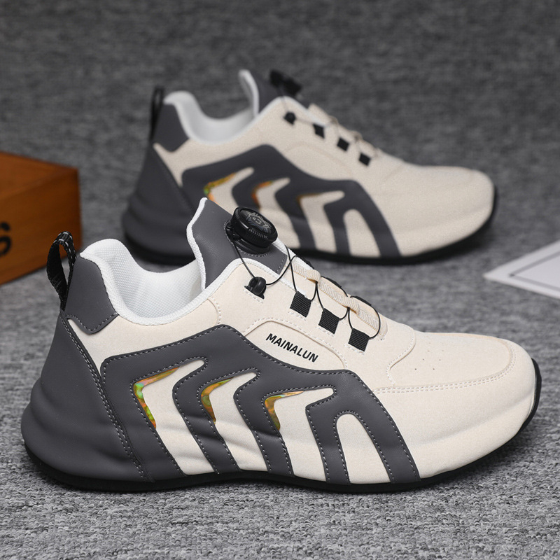 Pantofi sport pentru bărbați, pantofi sport cu talpă groasă, casual, all-match, Forrest Gump, la modă, cu talpă moale, Torre, pantofi albi pentru bărbați