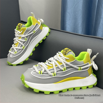 Εξατομικευμένα, μοντέρνα, casual παπούτσια για φοιτητές πανεπιστημιούπολης, μοντέρνα ανδρικά παπούτσια πλατφόρμας που αυξάνουν το ύψος για άνδρες