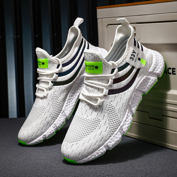 Letné bežecké topánky pre páry s 14-farebnou priedušnou sieťovinou, cezhraničnou veľkosťou, s veľkou podrážkou, ľahké, s popcorn podrážkou