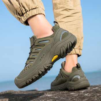 Pantofi sport casual pentru bărbați, pantofi de drumeție în aer liber, pantofi de primăvară și toamnă noi, respirabili, de dimensiuni mari, cu mânecă joasă, pentru bărbați