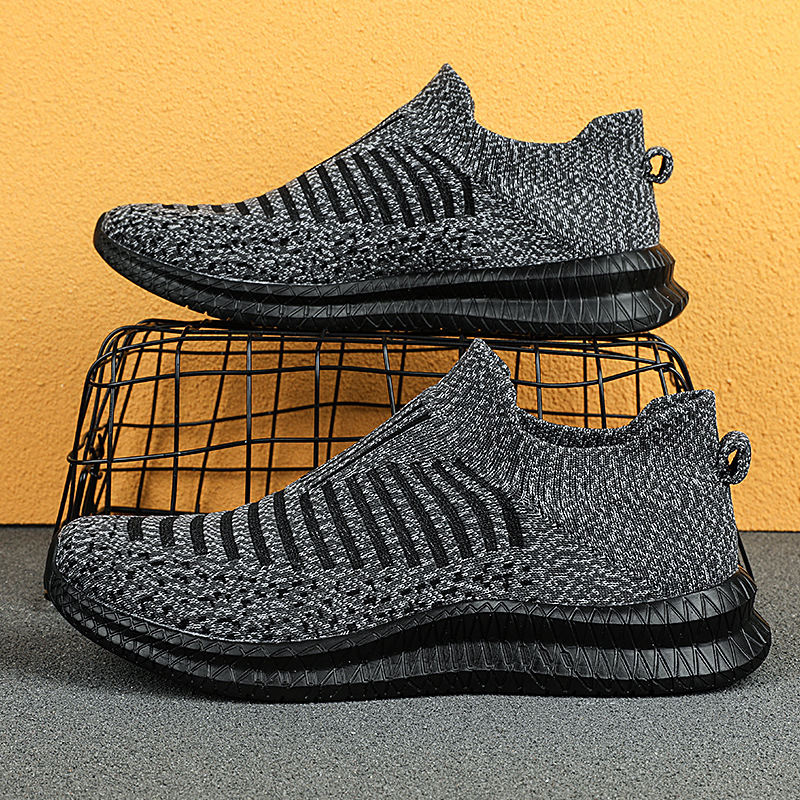 Pánske topánky ponožky ústa jar a leto cezhraničný trend priedušné bežecké topánky ľahké sieťované leto plus veľkosť tenisky 46 yardov generácia vlasov