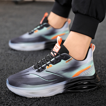 Generație transfrontalieră de pantofi bărbătești de mărime plus, toamna 2024, pantofi sport naționali de maree pentru bărbați, pantofi de alergare casual cu fund moale din plasă