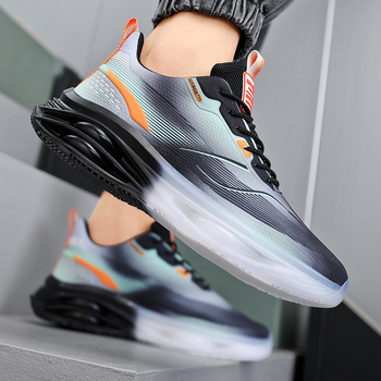 Generație transfrontalieră de pantofi bărbătești de mărime plus, toamna 2024, pantofi sport naționali de maree pentru bărbați, pantofi de alergare casual cu fund moale din plasă