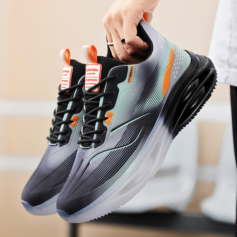 Generație transfrontalieră de pantofi bărbătești de mărime plus, toamna 2024, pantofi sport naționali de maree pentru bărbați, pantofi de alergare casual cu fund moale din plasă