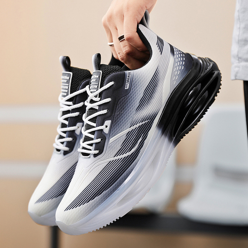 Generație transfrontalieră de pantofi bărbătești de mărime plus, toamna 2024, pantofi sport naționali de maree pentru bărbați, pantofi de alergare casual cu fund moale din plasă