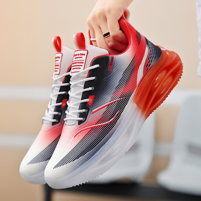 Generație transfrontalieră de pantofi bărbătești de mărime plus, toamna 2024, pantofi sport naționali de maree pentru bărbați, pantofi de alergare casual cu fund moale din plasă
