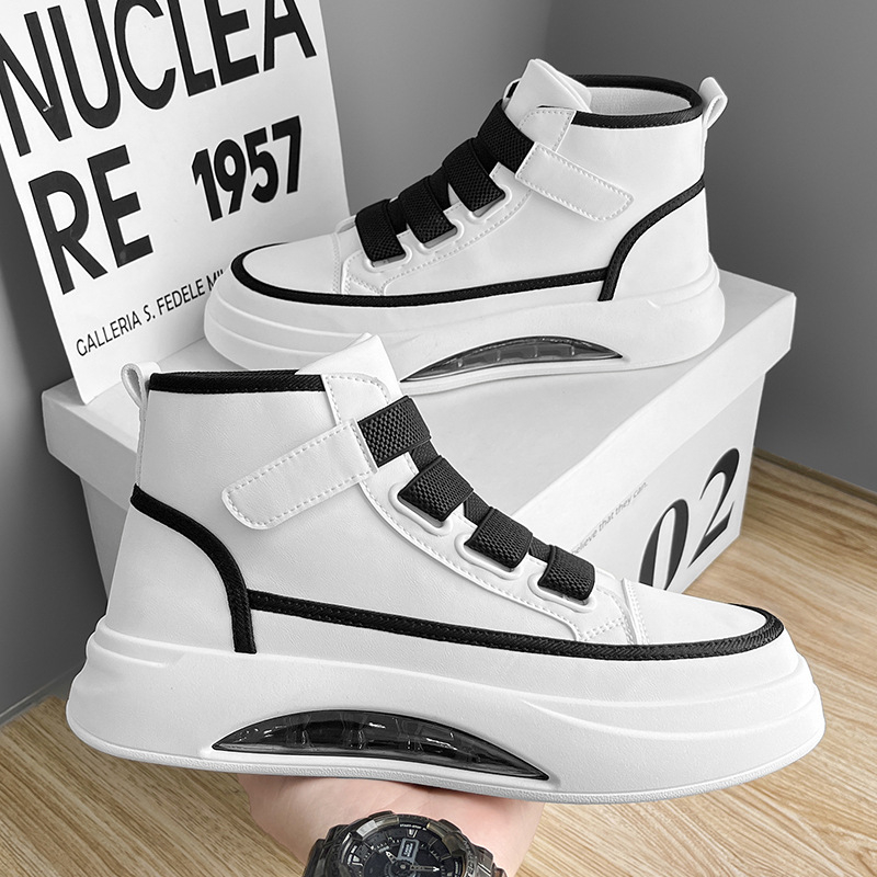 Suurendatud paksu tallaga kõrged kingad meestele 2024. aasta sügise uued kõrged laudkingad sisemised suurenenud meeste kingad noortele hingavad kõrged kingad