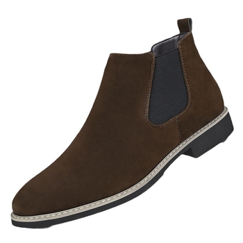 Ανδρικές μπότες Chelsea για το φθινόπωρο και τον χειμώνα, Ανδρικά μποτάκια μεγάλων μεγεθών, Μοντέρνες μπότες καπνιστού τύπου, Βρετανικού στιλ μπότες με μυτερή μύτη, Ανδρικές μπότες Martin 48