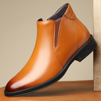 Pánske spoločenské čižmy v britskom štýle, ležérne nízke špicaté martinské čižmy na jeseň a zimu, univerzálne chelsea čižmy