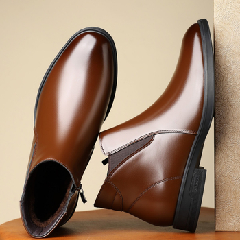 Ανδρικές Επαγγελματικές Μπότες, Βρετανικού Στυλ, Casual, Χαμηλές Μπότες Martin με Μύτη, Φθινοπωρινές και Χειμερινές Μπότες Chelsea, All-match