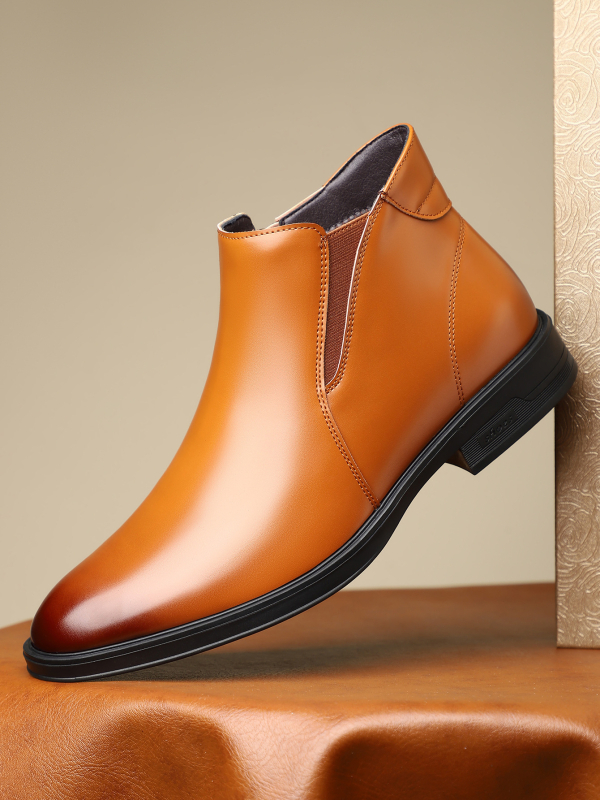 Pánske spoločenské čižmy v britskom štýle, ležérne nízke špicaté martinské čižmy na jeseň a zimu, univerzálne chelsea čižmy