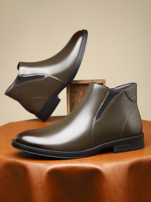 Pánske spoločenské čižmy v britskom štýle, ležérne nízke špicaté martinské čižmy na jeseň a zimu, univerzálne chelsea čižmy