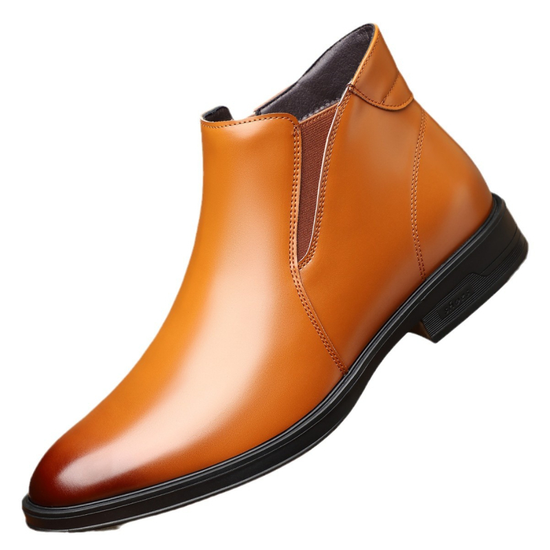 Pánske spoločenské čižmy v britskom štýle, ležérne nízke špicaté martinské čižmy na jeseň a zimu, univerzálne chelsea čižmy
