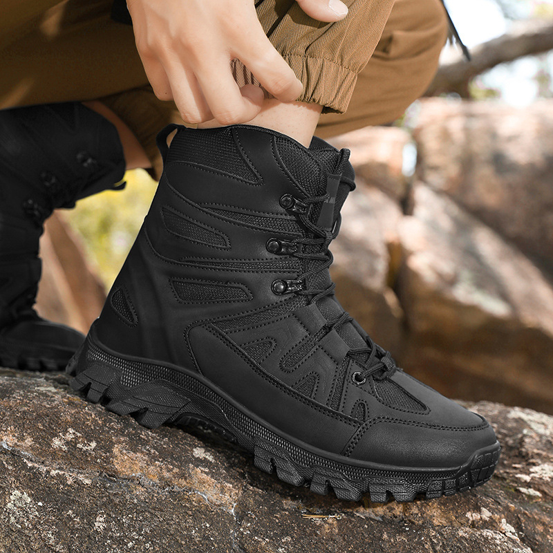 Ghete militare de mărime mare pentru comerț exterior, ghete tactice pentru antrenament pe teren, ghete de luptă, ghete pentru alpinism în aer liber, ghete de deșert, ghete de drumeție