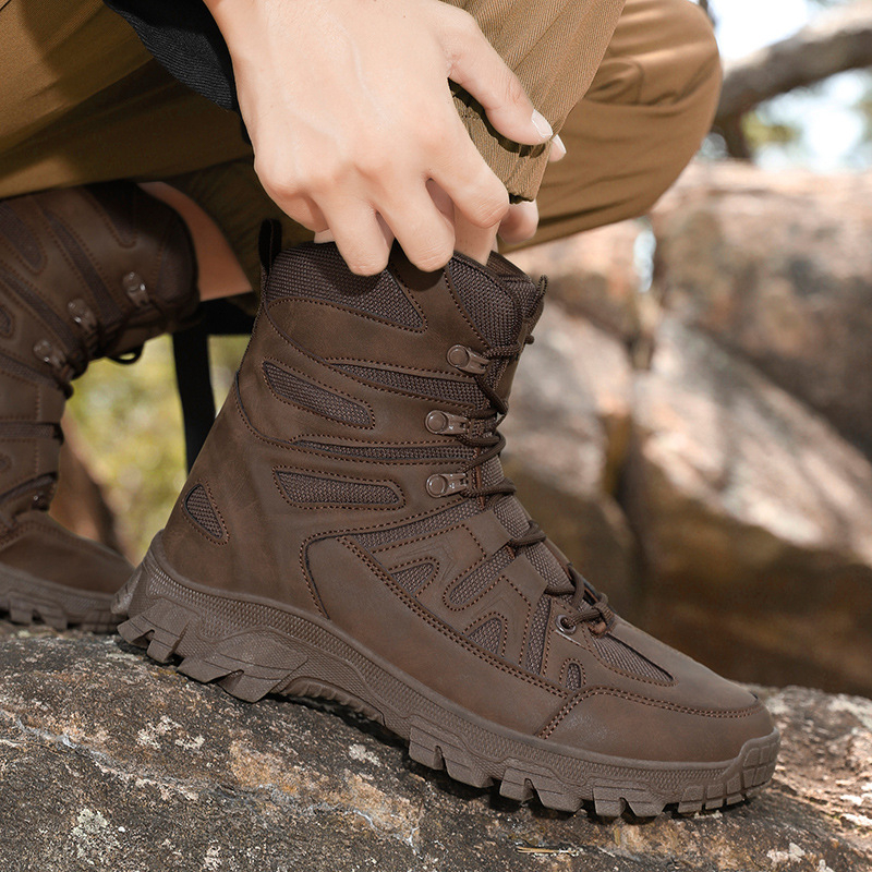 Ghete militare de mărime mare pentru comerț exterior, ghete tactice pentru antrenament pe teren, ghete de luptă, ghete pentru alpinism în aer liber, ghete de deșert, ghete de drumeție