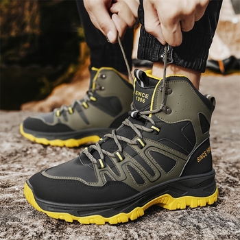 Transfrontaliere 2024 Toamna și iarna bărbaților cu talpă groasă Martins la modă în aer liber, cizme de motocicletă, pantofi de alpinism pentru bărbați, pantofi de toamnă și de iarnă