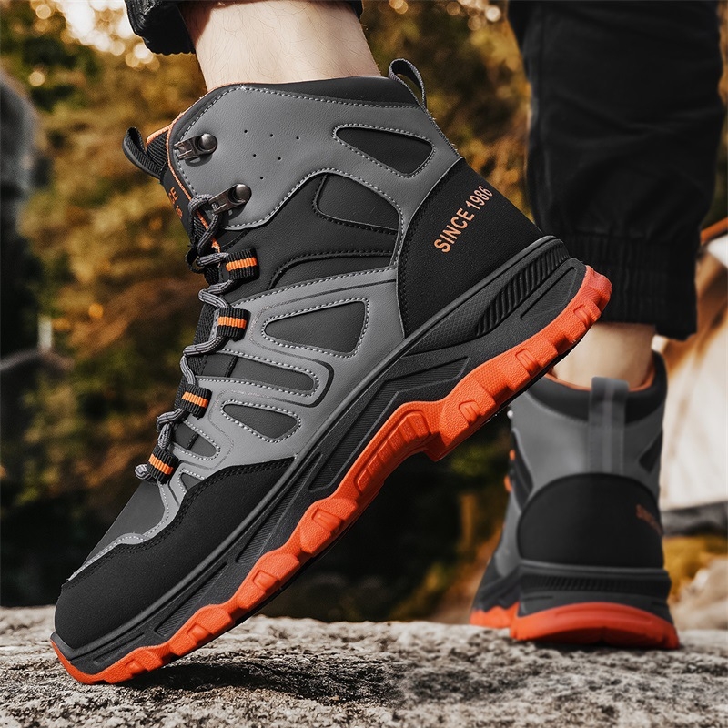 Transfrontaliere 2024 Toamna și iarna bărbaților cu talpă groasă Martins la modă în aer liber, cizme de motocicletă, pantofi de alpinism pentru bărbați, pantofi de toamnă și de iarnă