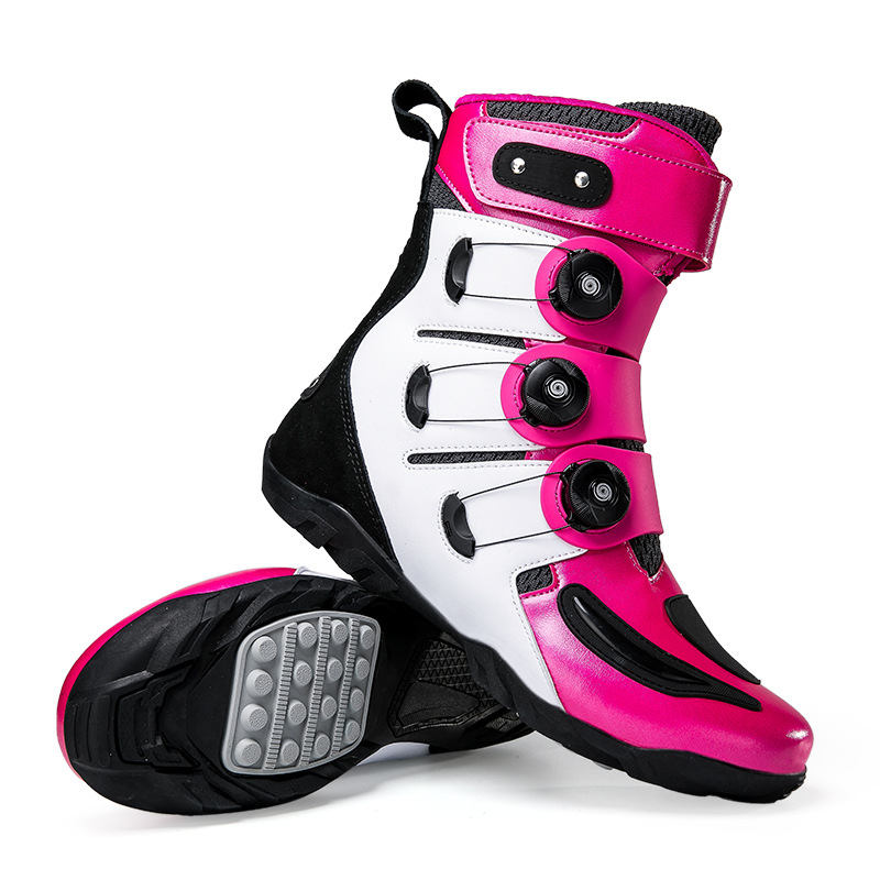 Piiriülene sügis- ja talvetarne Uued pluss-suuruses pöörleva pandlaga kõrge säärega mootorrattakingad, kukkumiskindlad mootorrattakingad, õuesõidusaapad