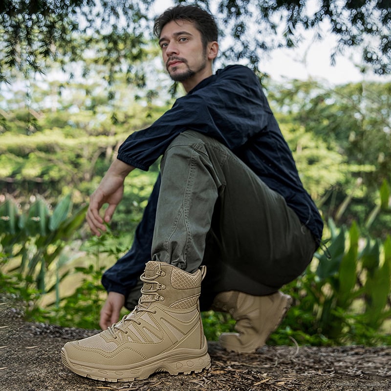 Pantofi de drumeție în stoc din fabrică, pantofi de drumeție ușori, respirabili, pantofi de alergare pe traseu în aer liber, pantofi de călătorie, cizme de luptă, cizme tactice
