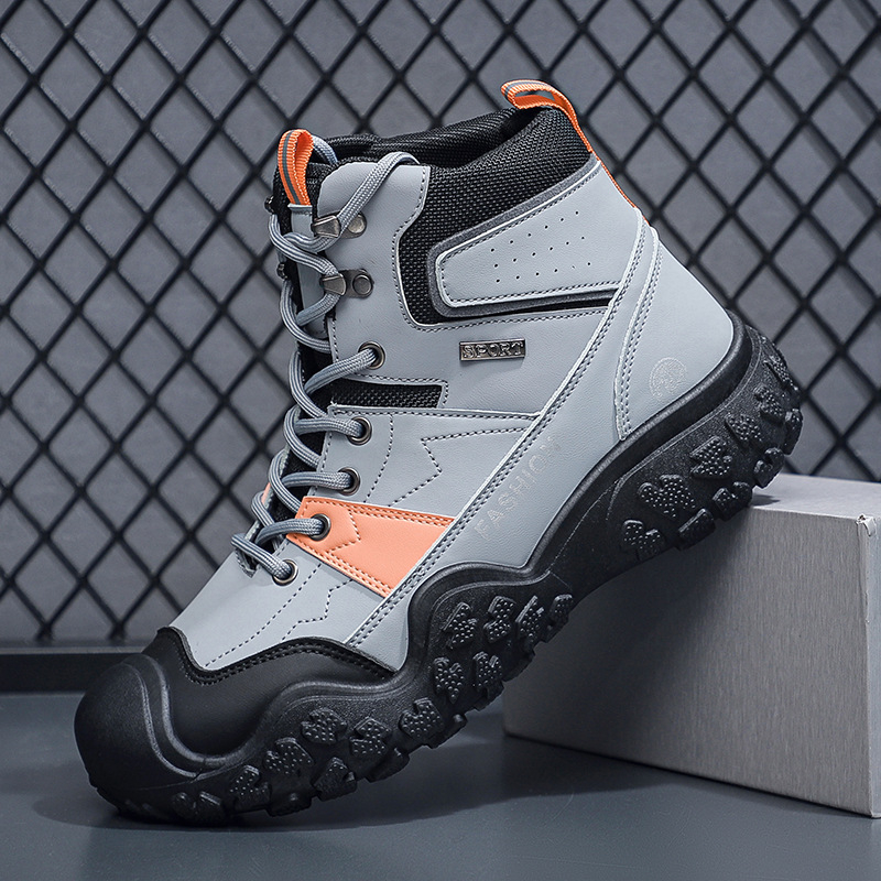 „Cross-border 47“ lauko žygio batai, vyriški neslystantys rudens ir žiemos batai, plius dydžių, aukštakulniai, britiški, vintažiniai darbo batai