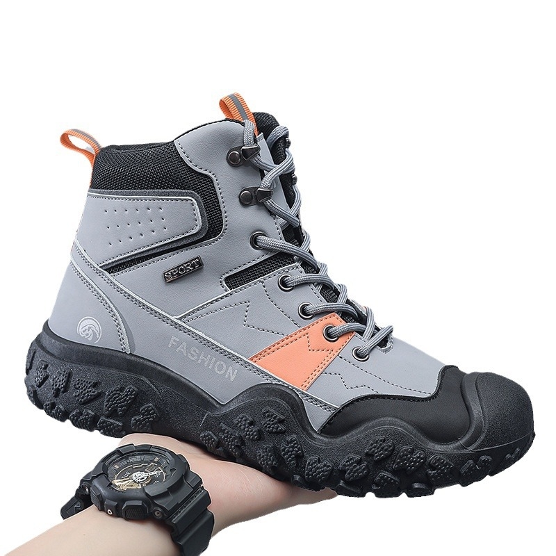 „Cross-border 47“ lauko žygio batai, vyriški neslystantys rudens ir žiemos batai, plius dydžių, aukštakulniai, britiški, vintažiniai darbo batai