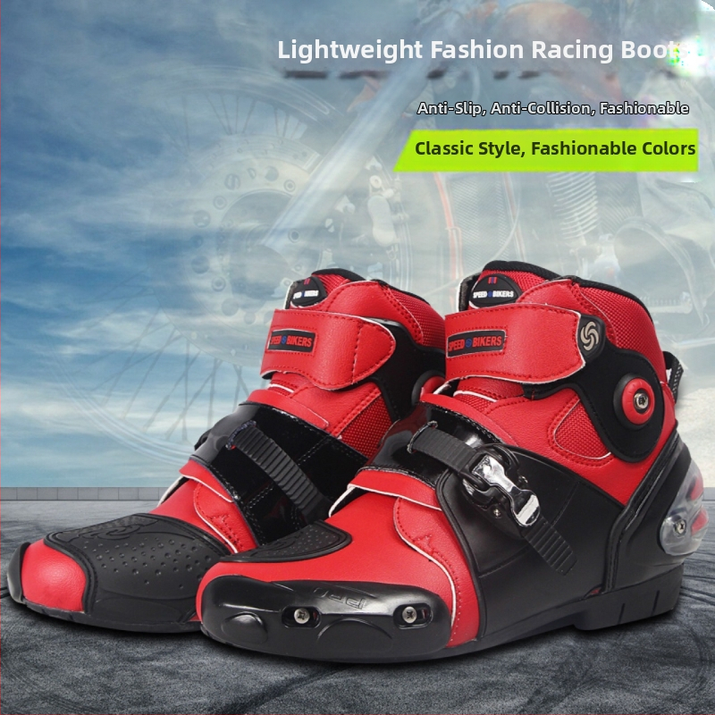 Riding Tribe mootorratta suvised sõidujalatsid meeste kukkumisvastased lühikesed saapad kokkupõrkevastased võidusõidujalatsid nelja aastaaja mootorrattajalatsid