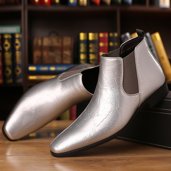 Meeste kingad, suured suurused, üle riigi, Chelsea saapad, meeste kevad-, sügis- ja talvenahast saapad, terava ninaga, Briti stiilis kõrge säärega Martini saapad