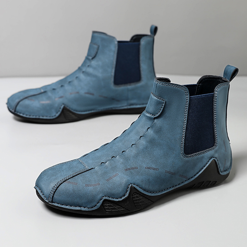 Meeste sügis- ja talvejalatsid, uued moekad, universaalsed Chelsea meeste saapad, kõrge säärega Briti stiilis, kerged, vabaaja pehme põhjaga Martini saapad
